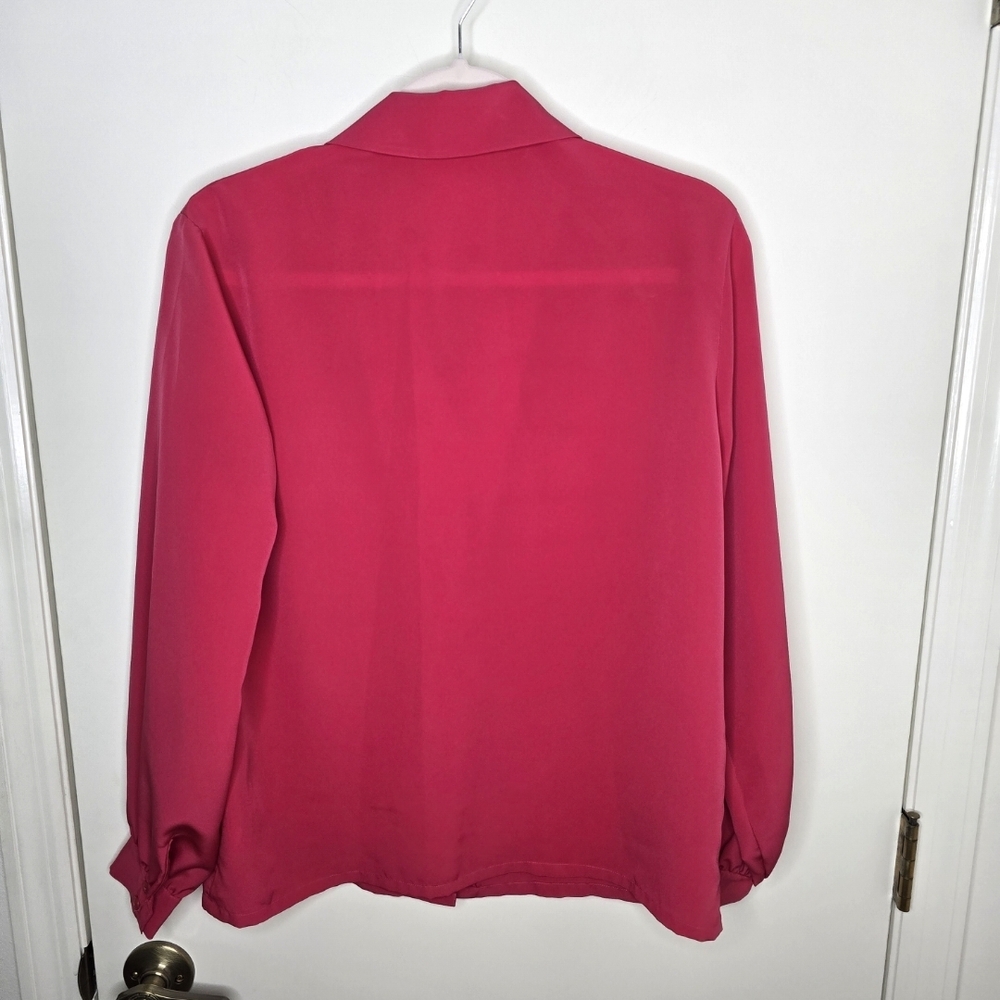 Pendleton Fuchsia Button-Up Blouse - image 3